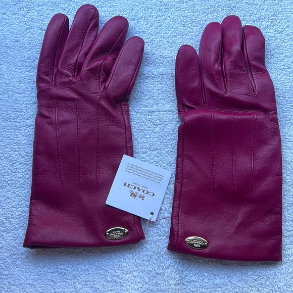 Coach Accessories - Coach Leather Gloves